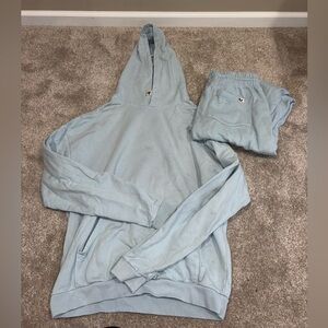 Thirty Years Light Blue Hoodie and Sweatpants Set